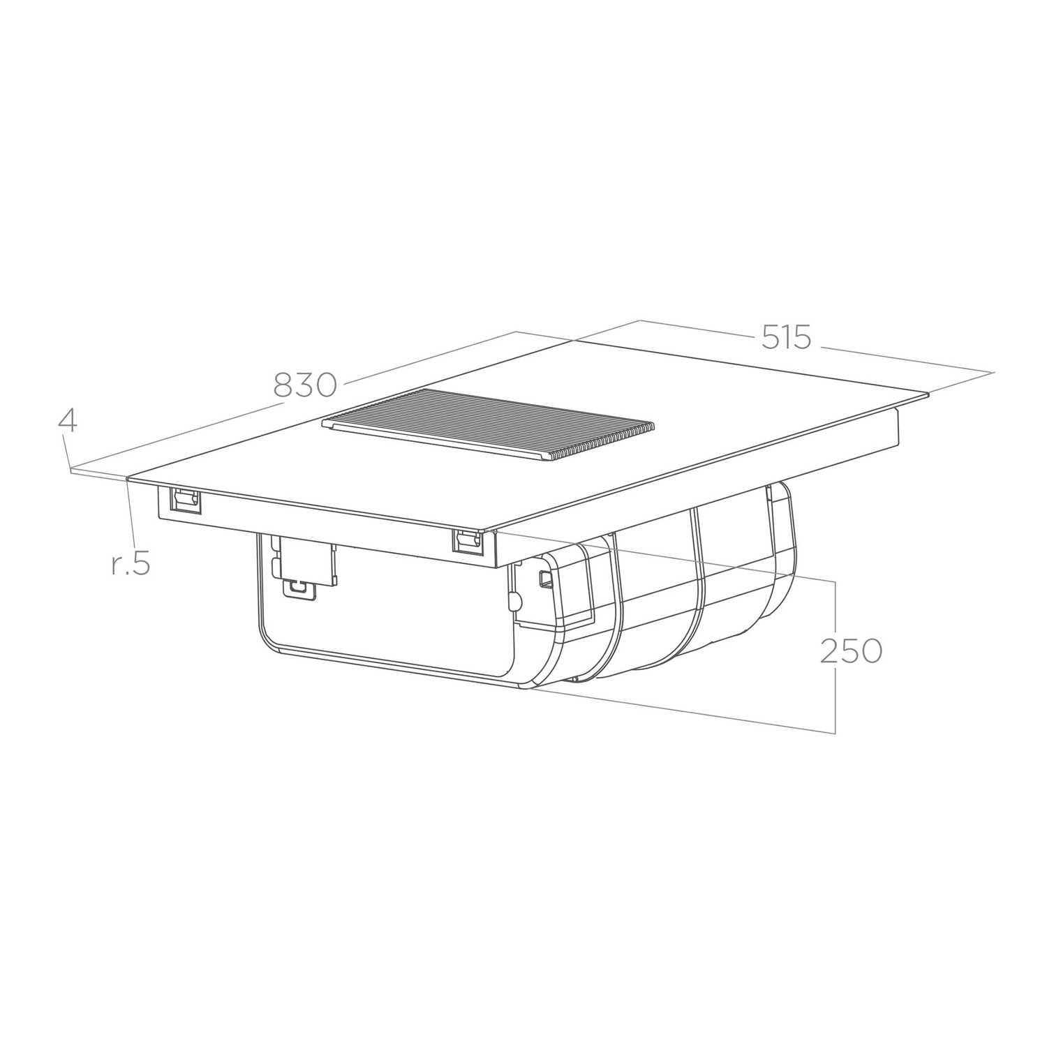 Elica NikolaTesla Prime 83cm Induction Venting Hob - Duct Out Only - Image 7
