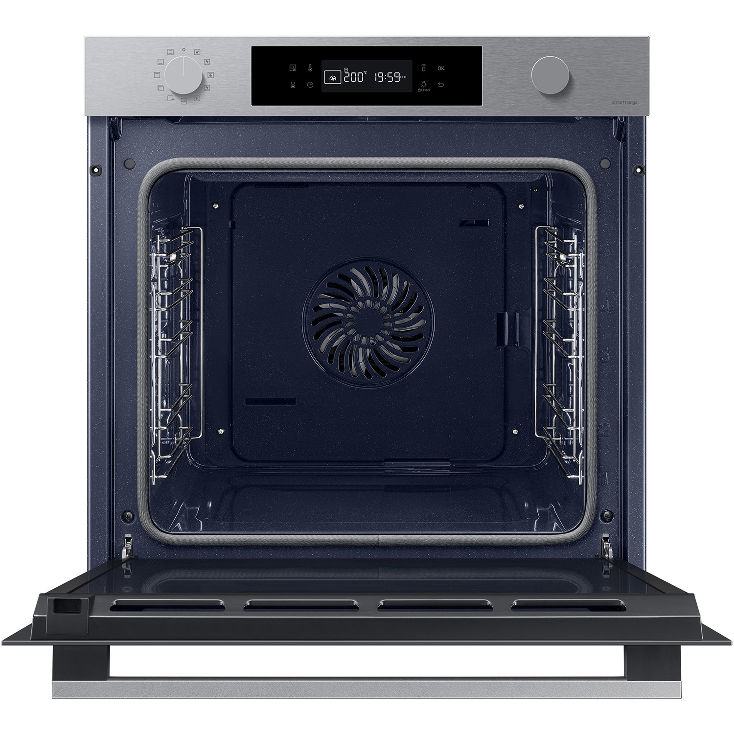 Refurbished Samsung Series 4 NV7B41307AS 60cm Single Built In Electric Oven Stainless Steel - Image 2
