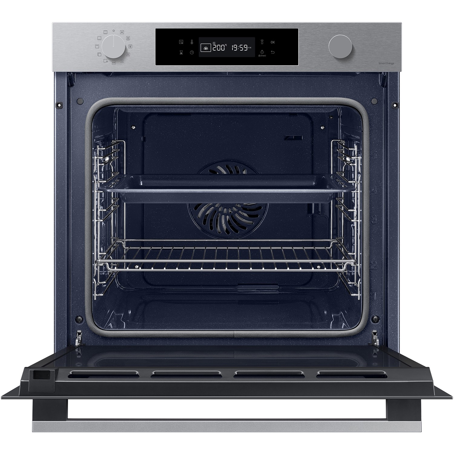 Refurbished Samsung Series 4 NV7B41307AS 60cm Single Built In Electric Oven Stainless Steel - Image 3