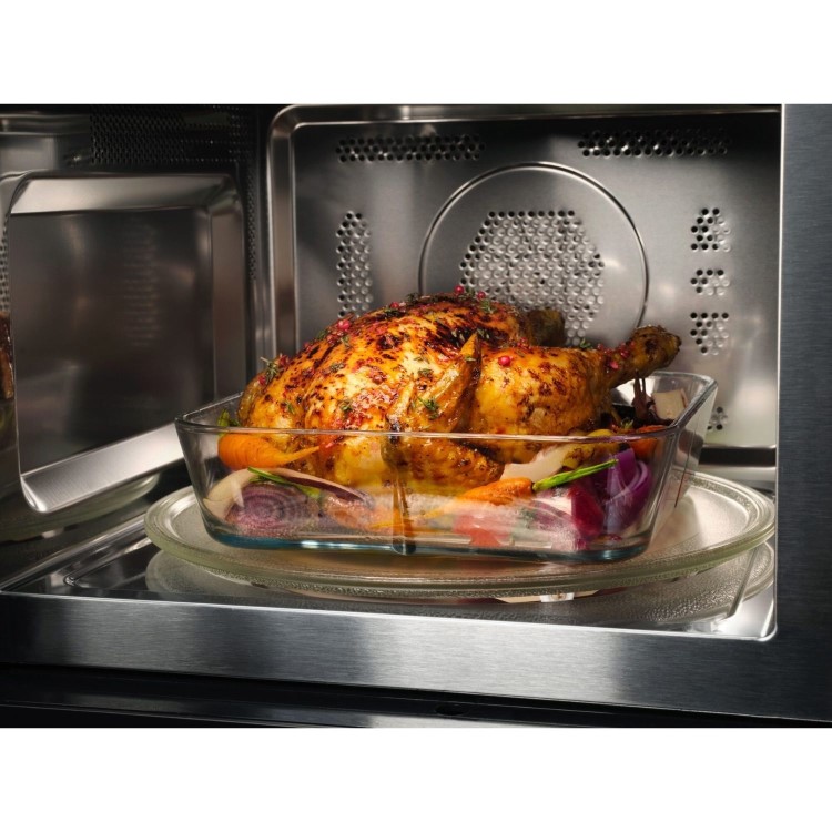 AEG 6000 Series Built-In Combination Microwave Oven - Black - Image 12