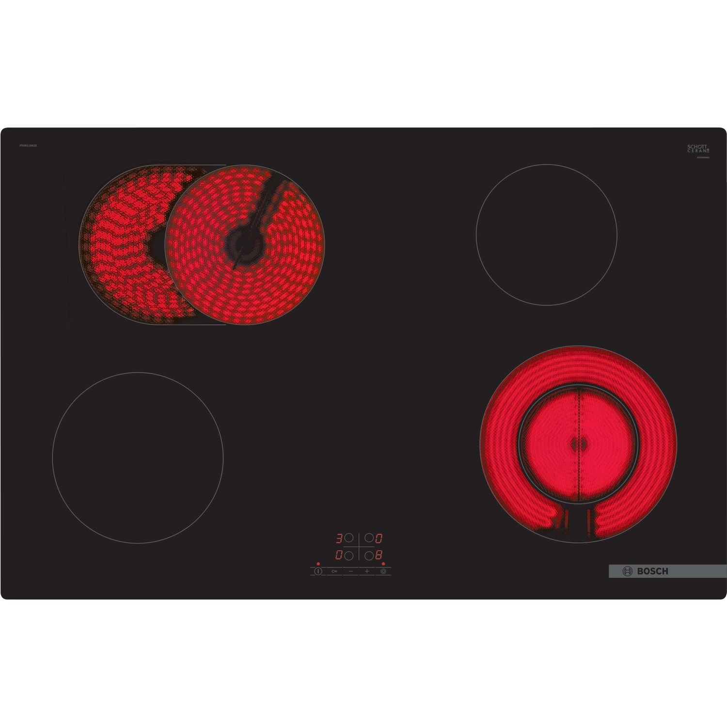 Bosch Series 4 80cm 4 Zone Ceramic Hob