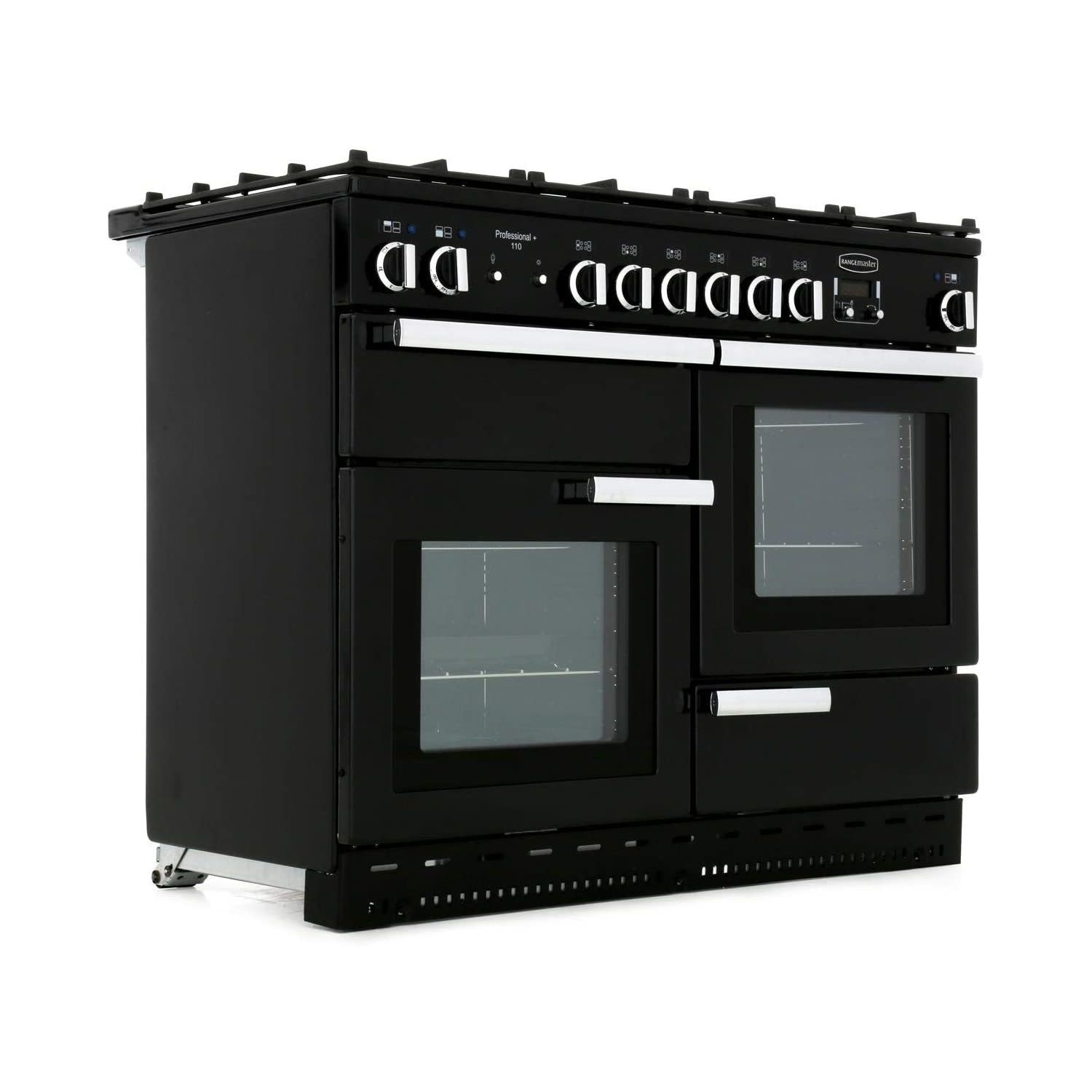 Rangemaster Professional Plus 110cm Dual Fuel Range Cooker - Black - Image 7