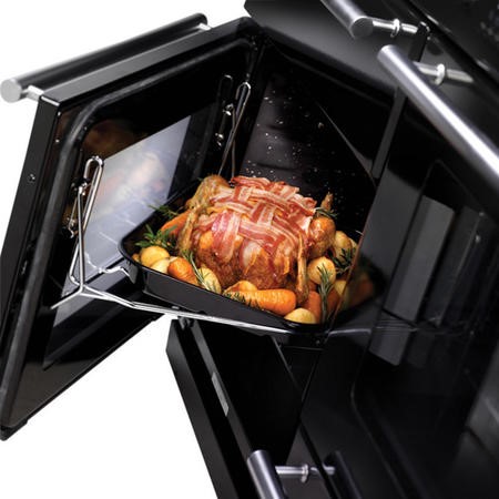 Rangemaster Professional Plus 110cm Dual Fuel Range Cooker - Black - Image 6