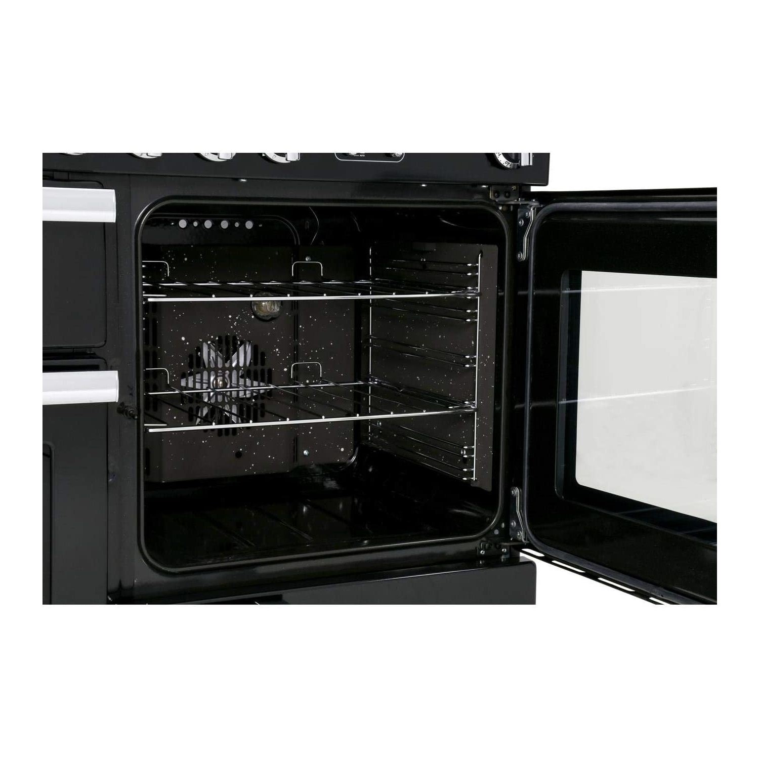 Rangemaster Professional Plus 110cm Dual Fuel Range Cooker - Black - Image 5