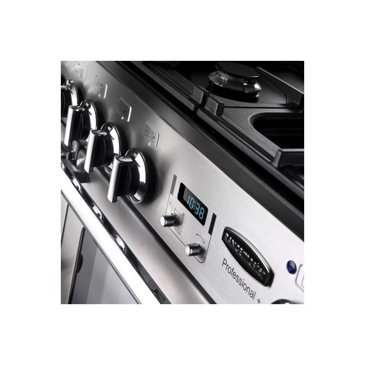 Rangemaster Professional Plus 110cm Electric Range Cooker - Black - Image 2