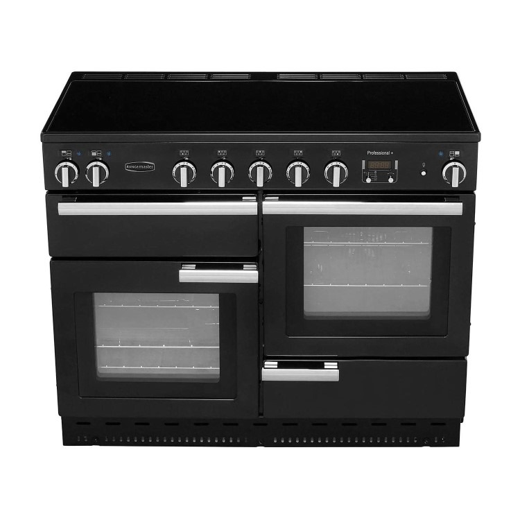 Rangemaster Professional Plus 110cm Electric Induction Range Cooker - Black - Image 2