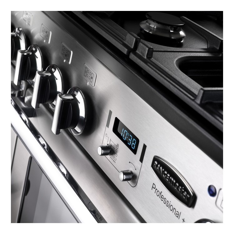 Rangemaster Professional Plus 90cm Electric Range Cooker - Stainless Steel - Image 3