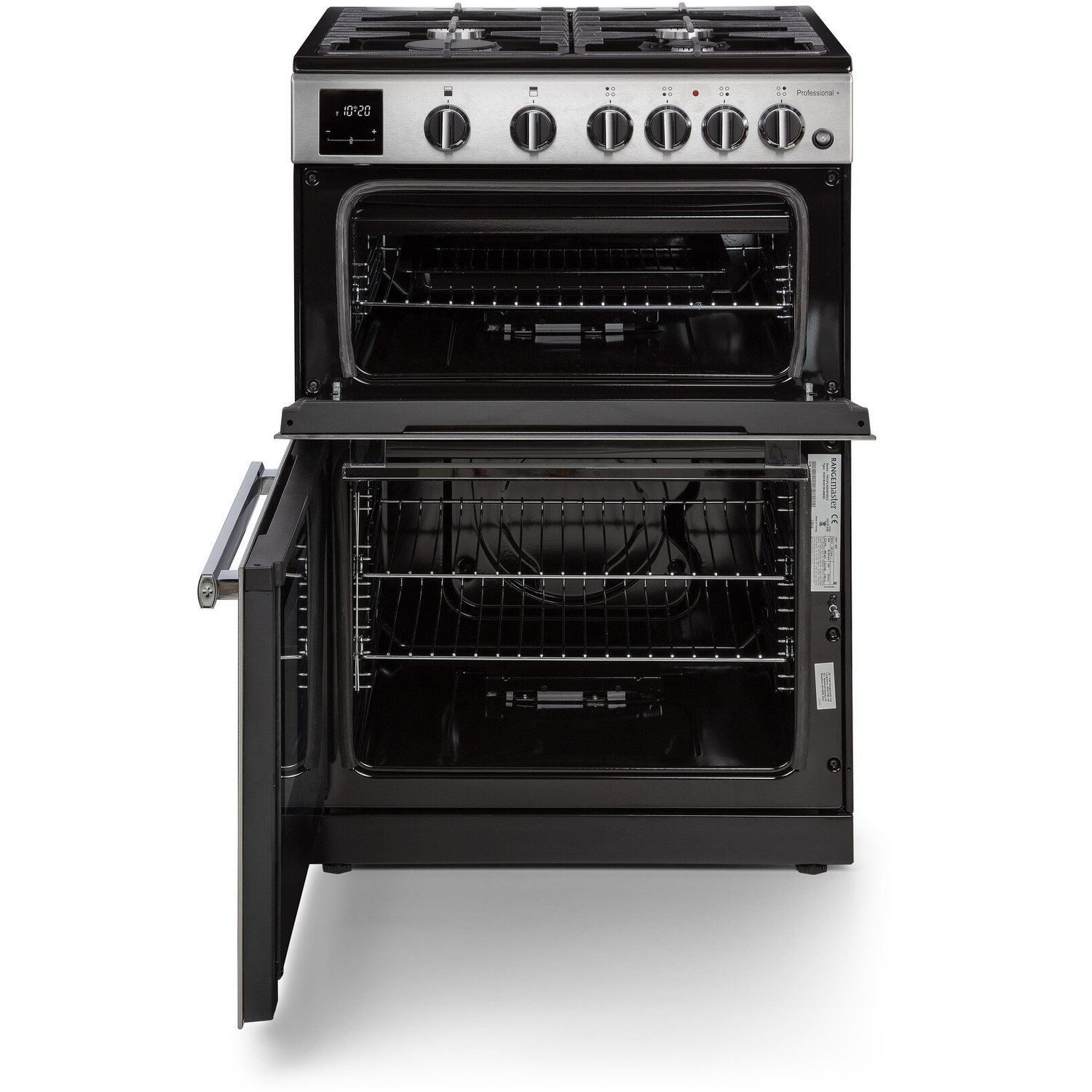 Rangemaster Professional Plus 60cm Dual Fuel Cooker - Stainless Steel - Image 2