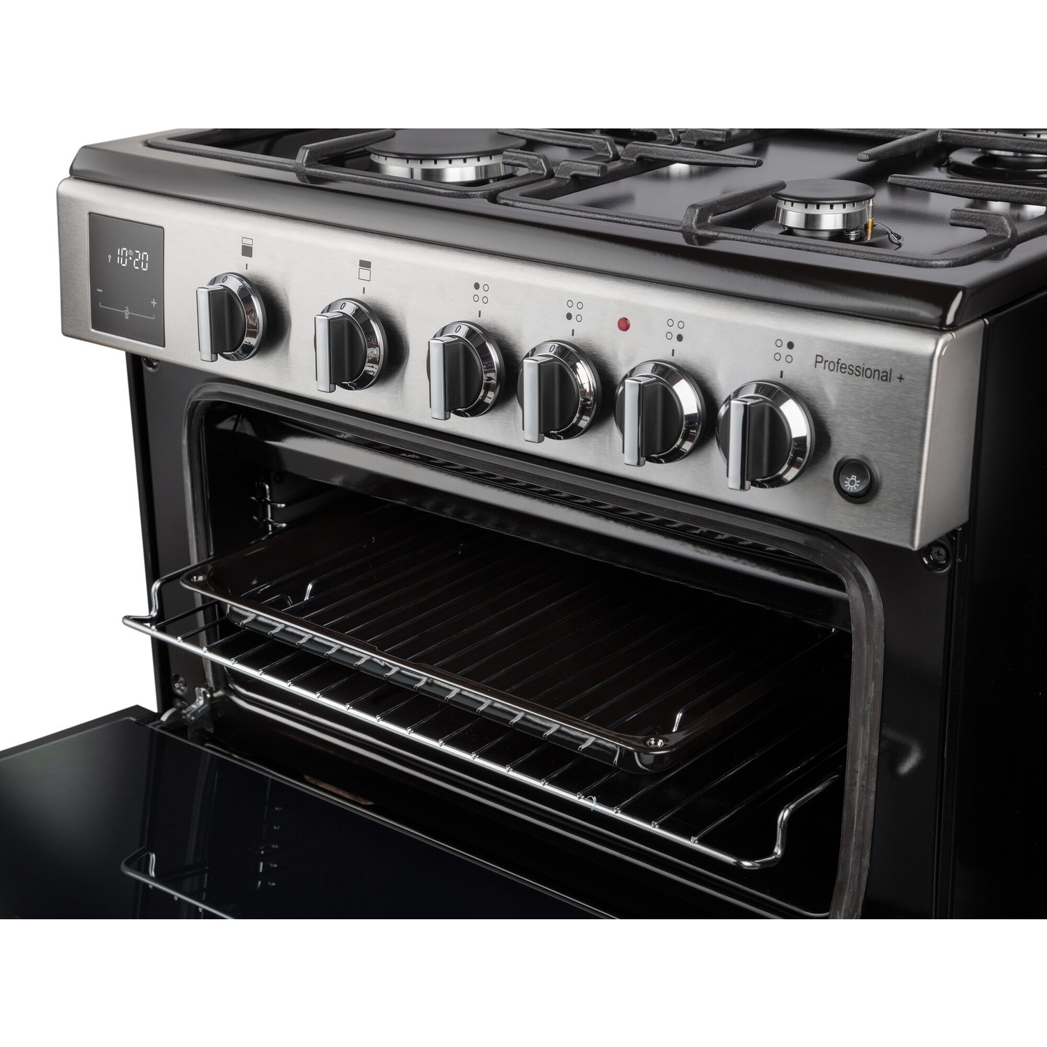 Rangemaster Professional Plus 60cm Dual Fuel Cooker - Stainless Steel - Image 5