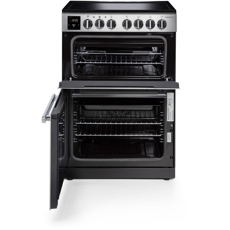 Rangemaster Professional Plus 60cm Electric Cooker - Stainless Steel and Chrome - Image 2