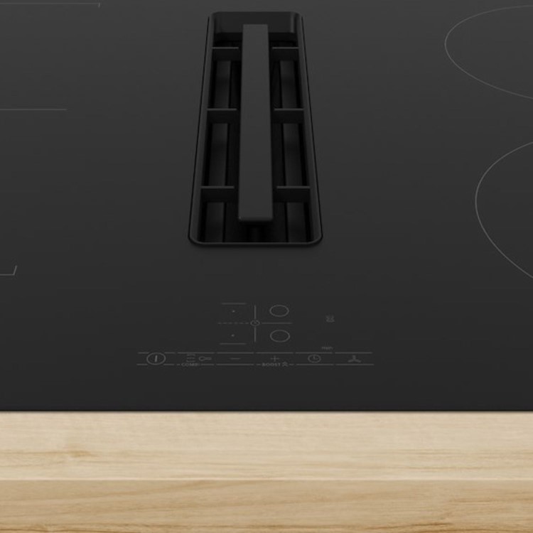 Bosch Series 4 80cm 4 Zone Venting Induction Hob with Combi Zone - Black - Image 2