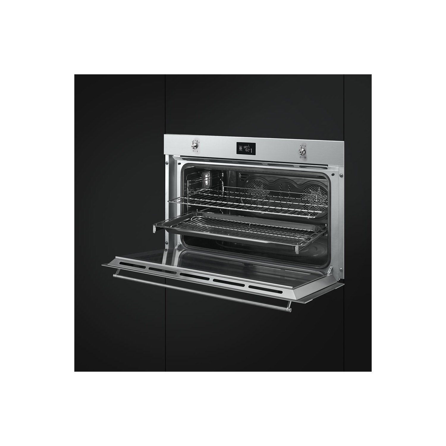 Smeg Classic 90cm Multifunction Single Oven - Stainless Steel - Image 3