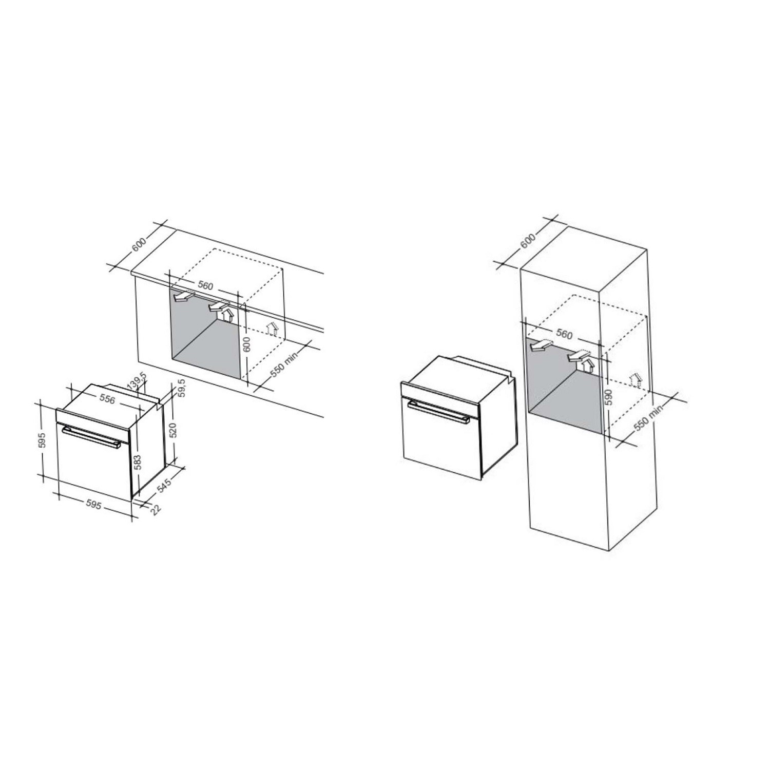 CDA Gas Single Oven - Stainless Steel - Image 2