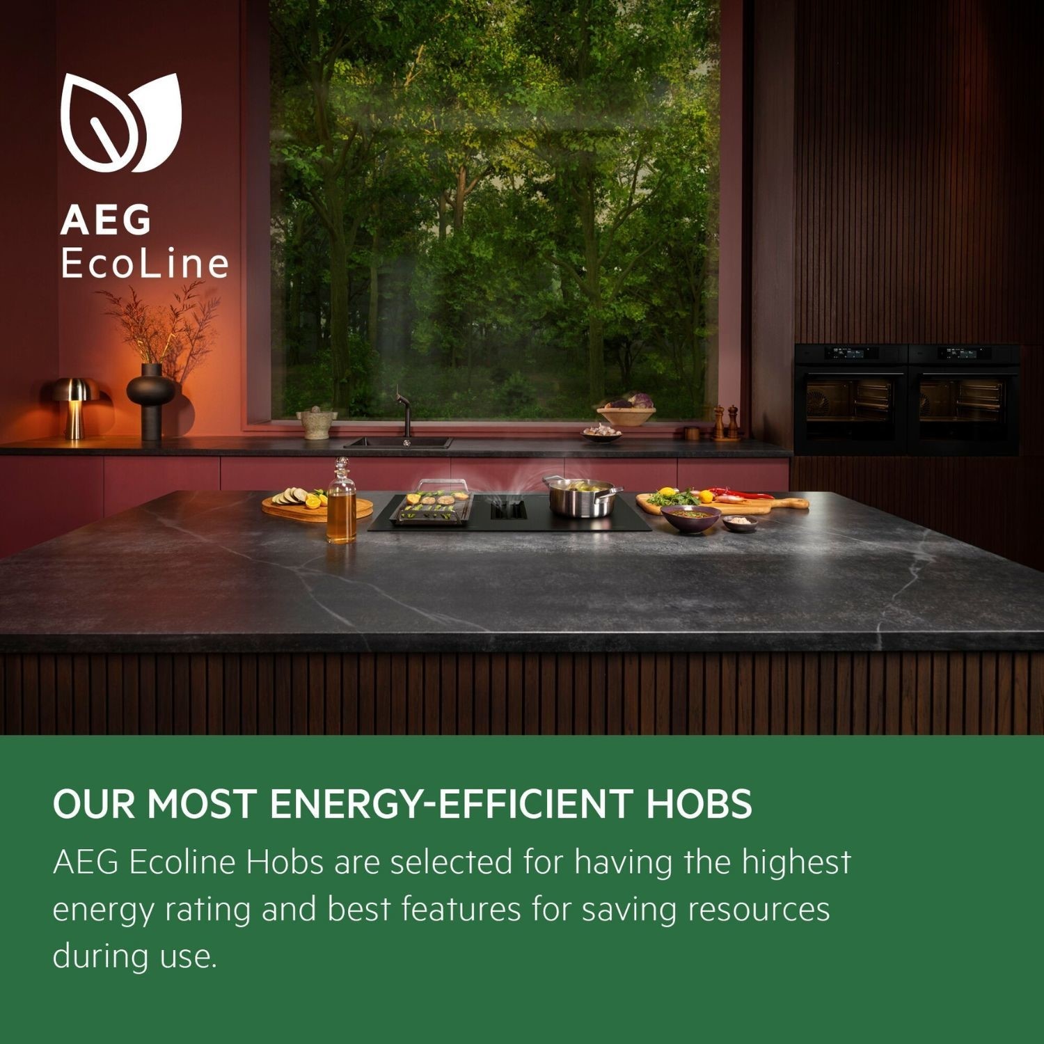 AEG 6000 Series 80 cm 4 Zone Venting Induction Hob - Black - Image 10