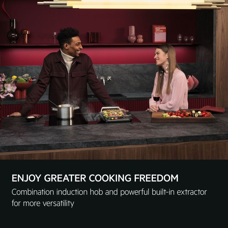 AEG 6000 Series 80 cm 4 Zone Venting Induction Hob - Black - Image 11