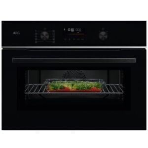 AEG 6000 Series CombiQuick Built-In Combination Microwave Oven - Black