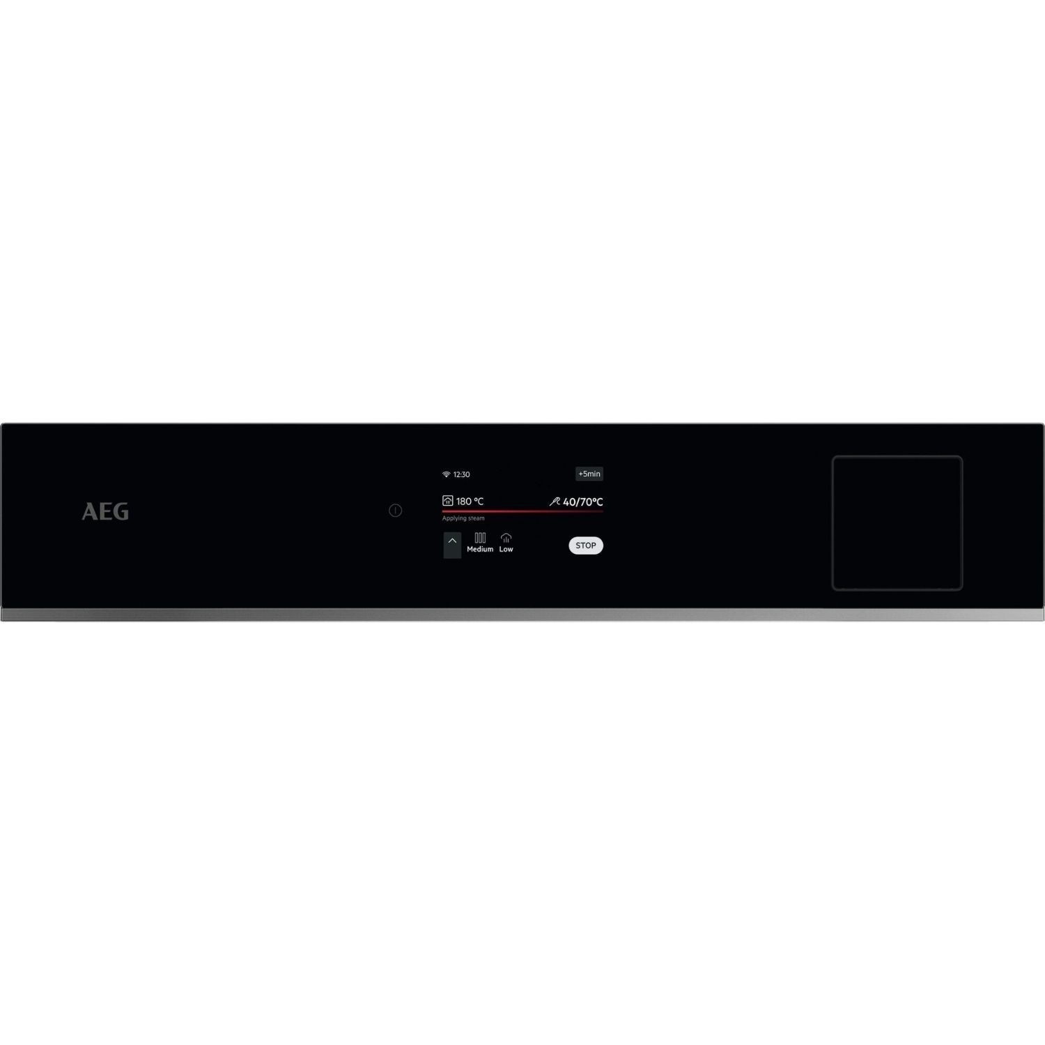 AEG 8000 Series MealAssist Electric Single Oven with SteamPro - Black - Image 2