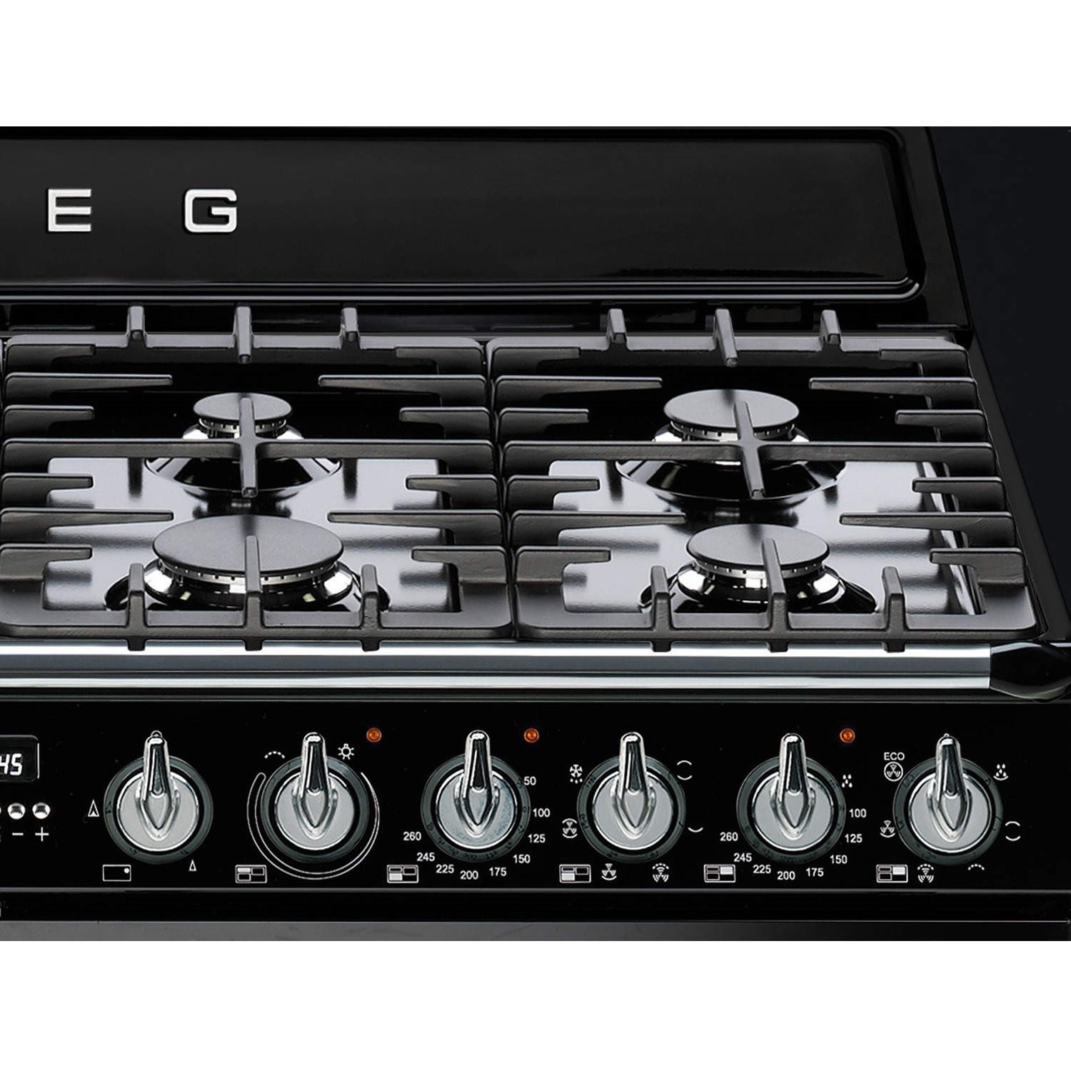 Smeg Victoria 110cm Dual Fuel Range Cooker - Black - Image 3