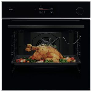 AEG 7000 Series SteamCrisp Electric Single Oven - Matt Black