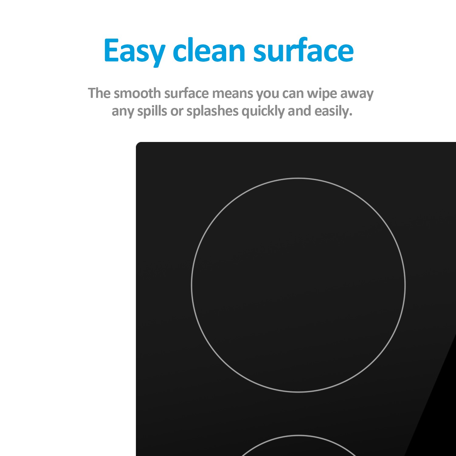 electriQ 30cm 2 Zone Plug In Ceramic Hob - Image 4