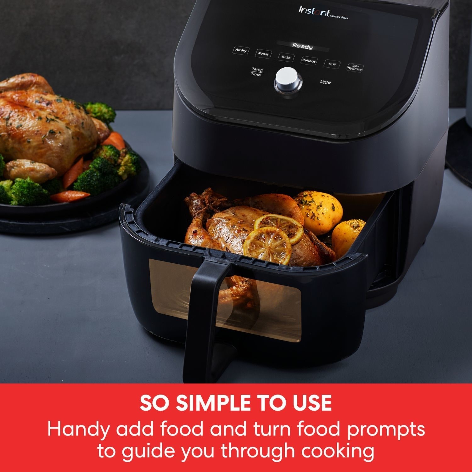 Instant Pot Vortex Plus 6-in-1 5.7L Air Fryer with ClearCook - Black - Image 3