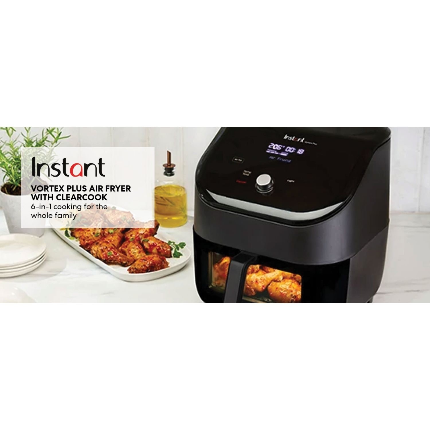 Instant Pot Vortex Plus 6-in-1 5.7L Air Fryer with ClearCook - Black - Image 7