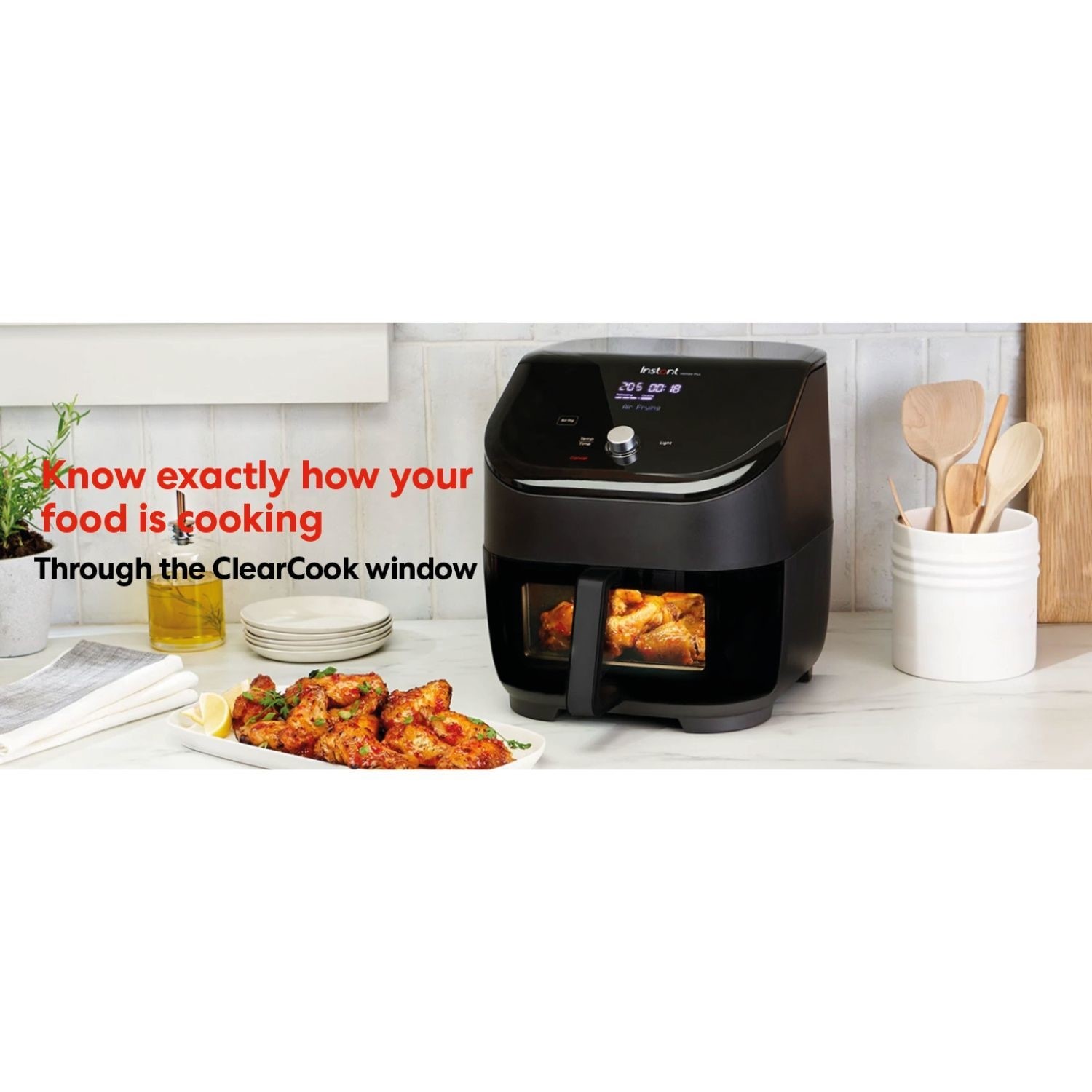 Instant Pot Vortex Plus 6-in-1 5.7L Air Fryer with ClearCook - Black - Image 6