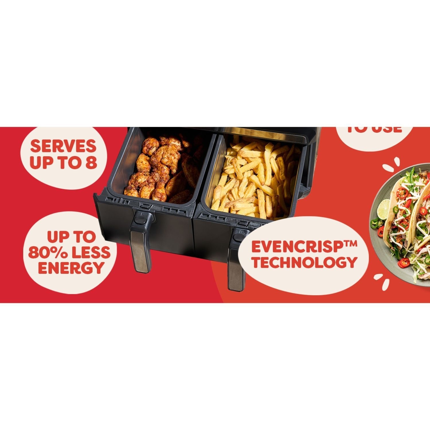 Instant Pot Vortex Dual 8-in-1 8L Air Fryer - Black - Image 8