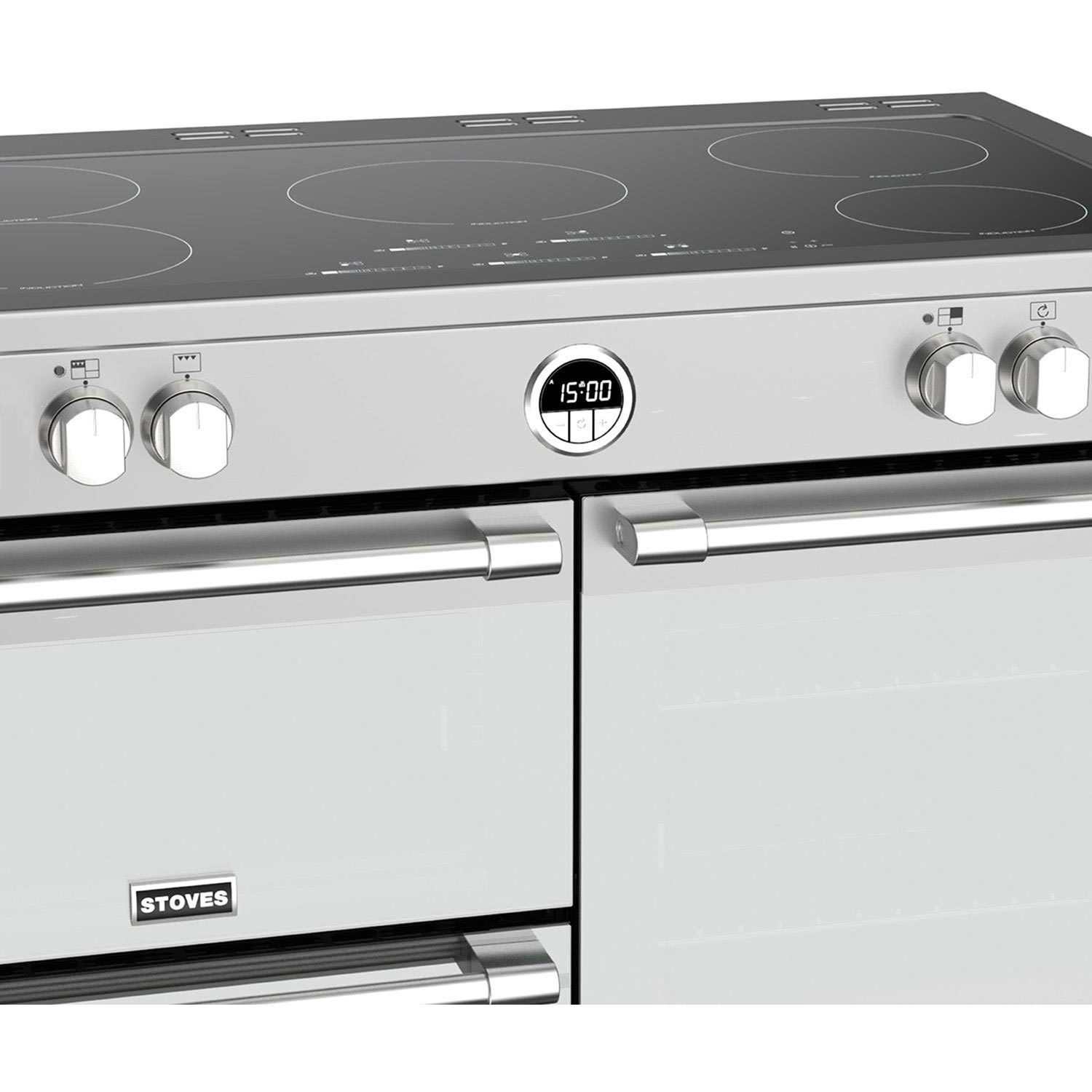 Refurbished Stoves Sterling S1000Ei MK22 100cm Electric Induction Range Cooker Stainless Steel - Image 4