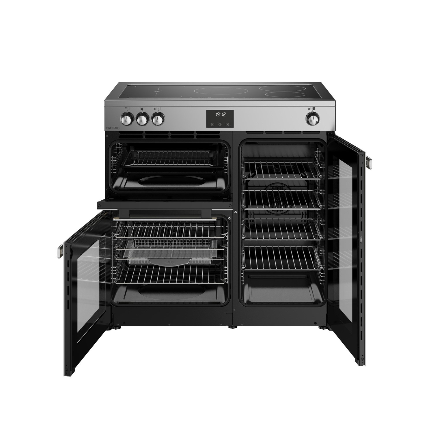 Belling Cookcentre 90cm Electric Induction Range Cooker - Stainless Steel - Image 3