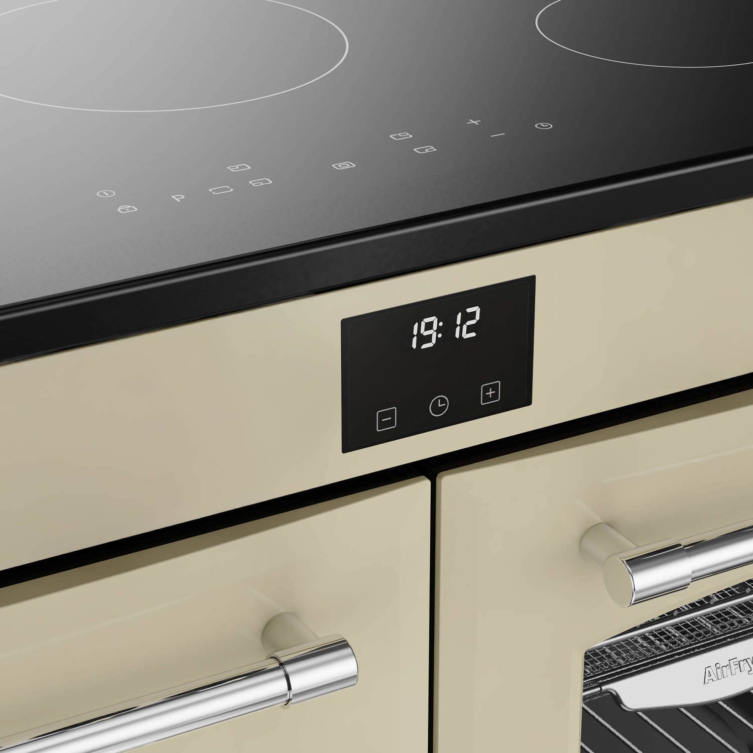 Belling Farmhouse 100cm Electric Induction Range Cooker - Cream - Image 6