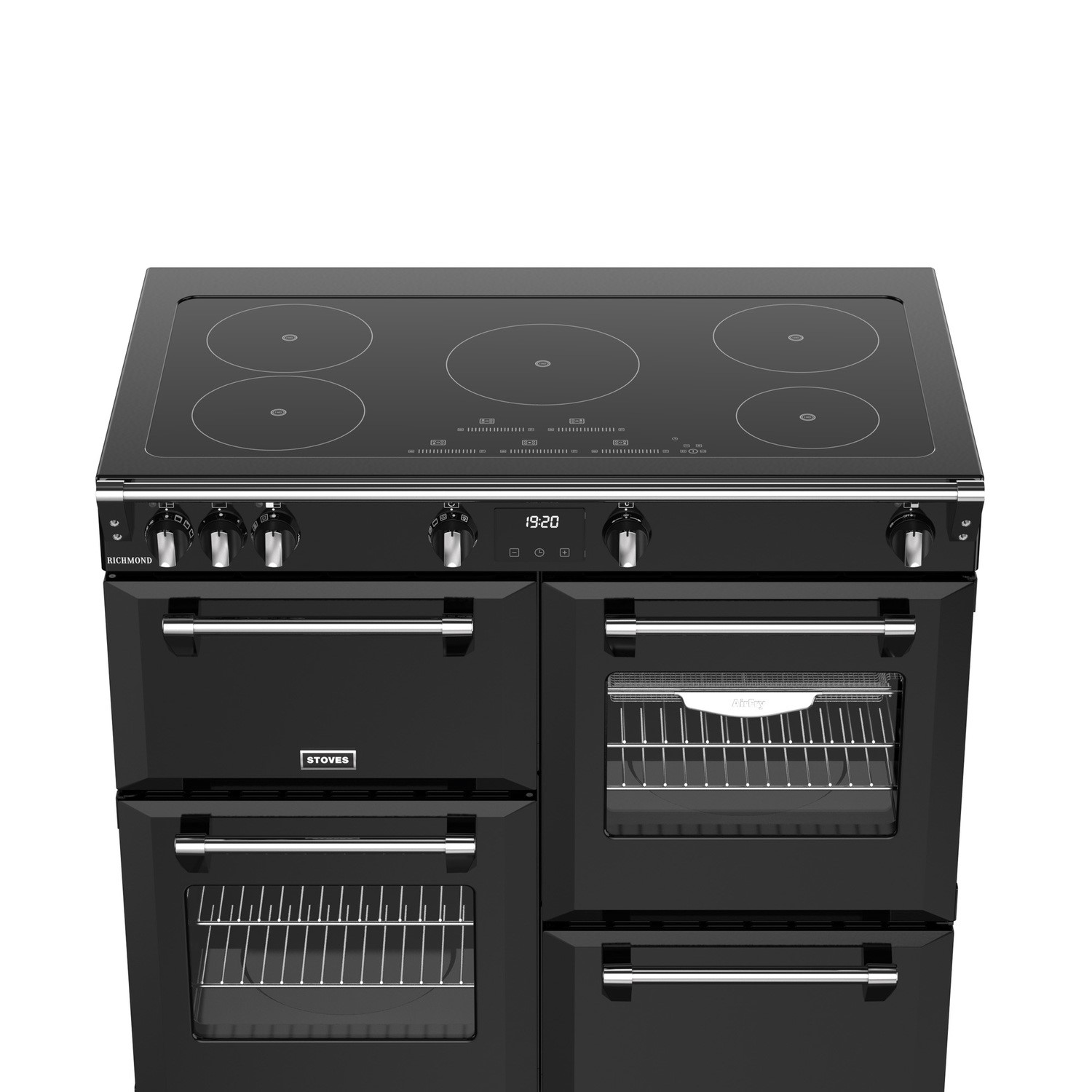 Stoves Richmond 100cm Electric Induction Range Cooker - Black - Image 2