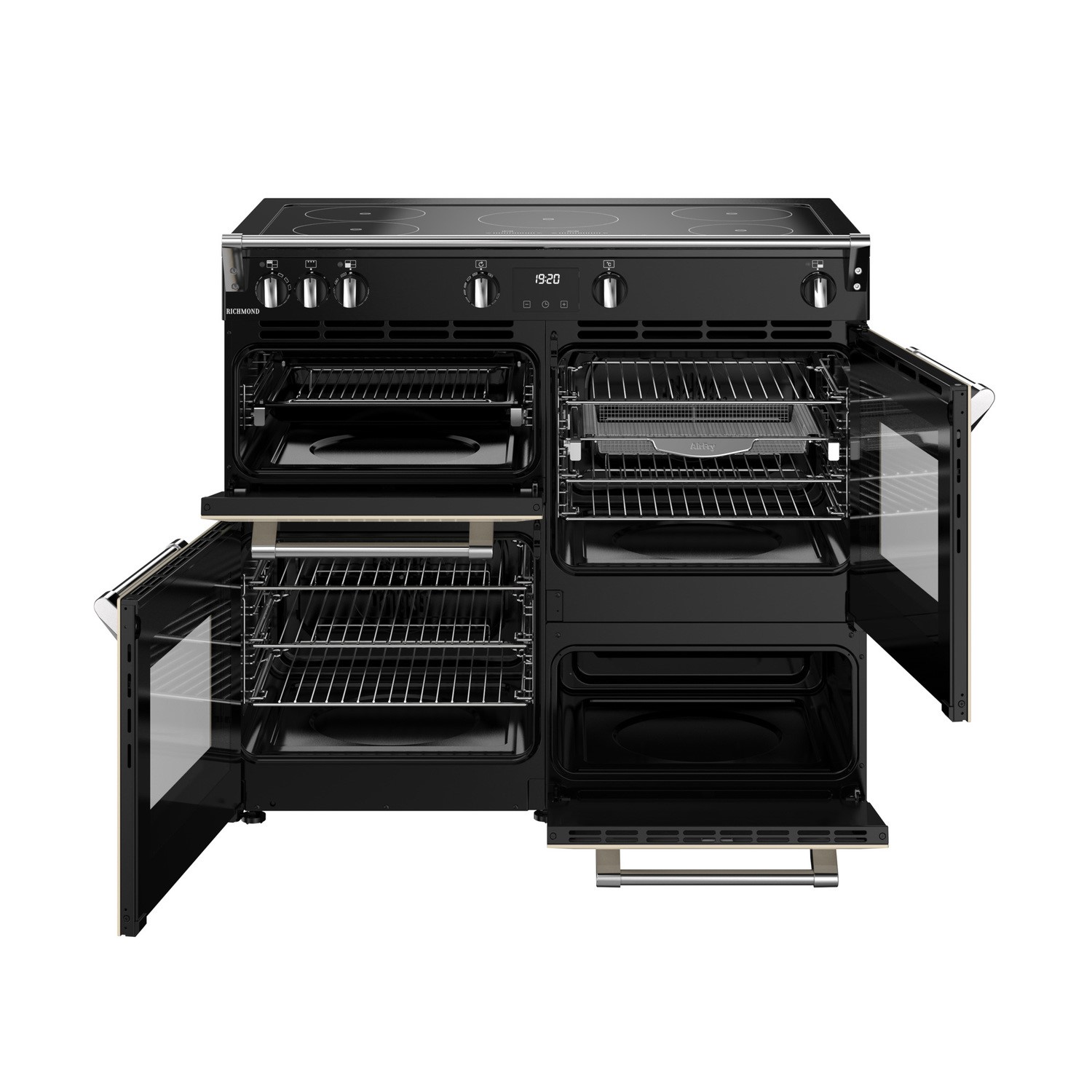 Stoves Richmond 100cm Electric Induction Range Cooker - Cream - Image 3
