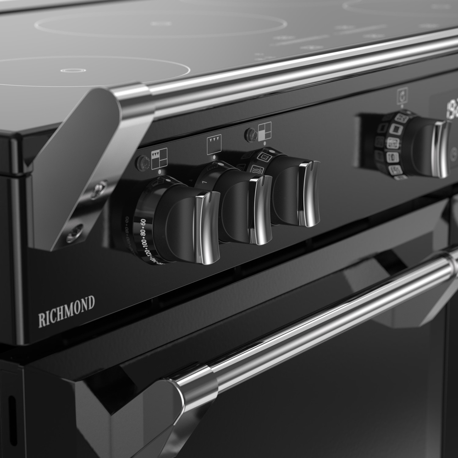 Stoves Richmond 110cm Electric Induction Range Cooker - Black - Image 6