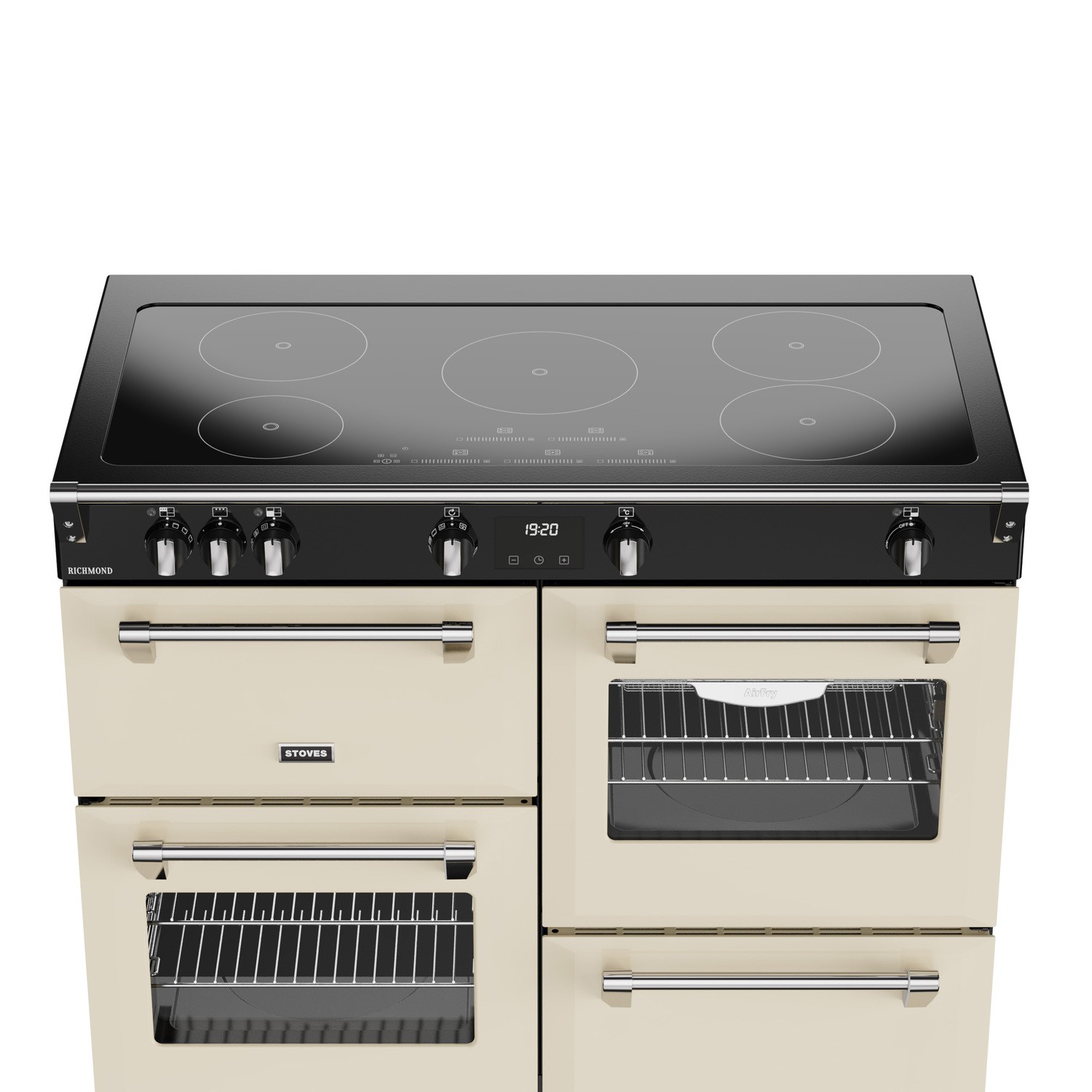 Stoves Richmond 110cm Electric Induction Range Cooker - Cream - Image 2