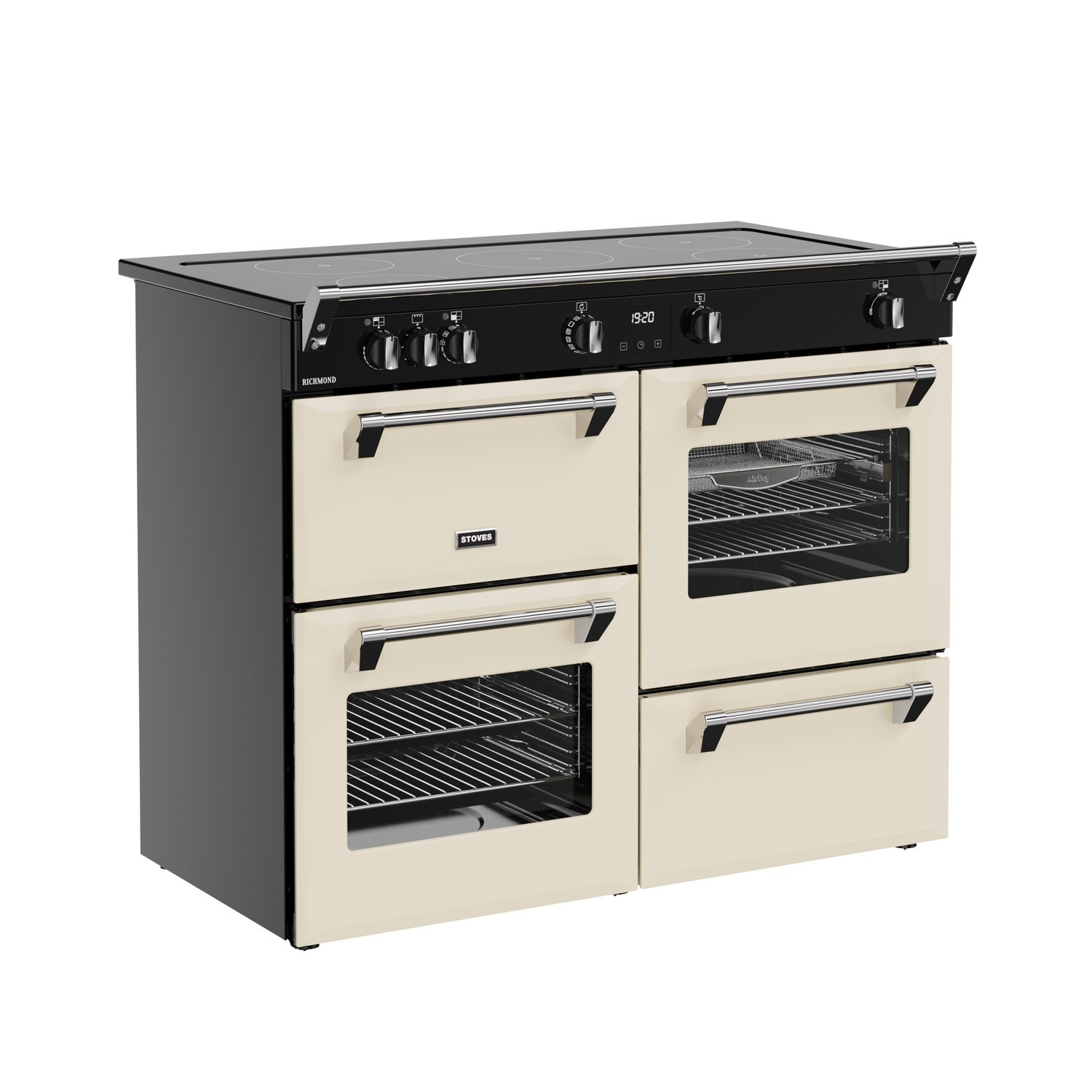 Stoves Richmond 110cm Electric Induction Range Cooker - Cream - Image 4