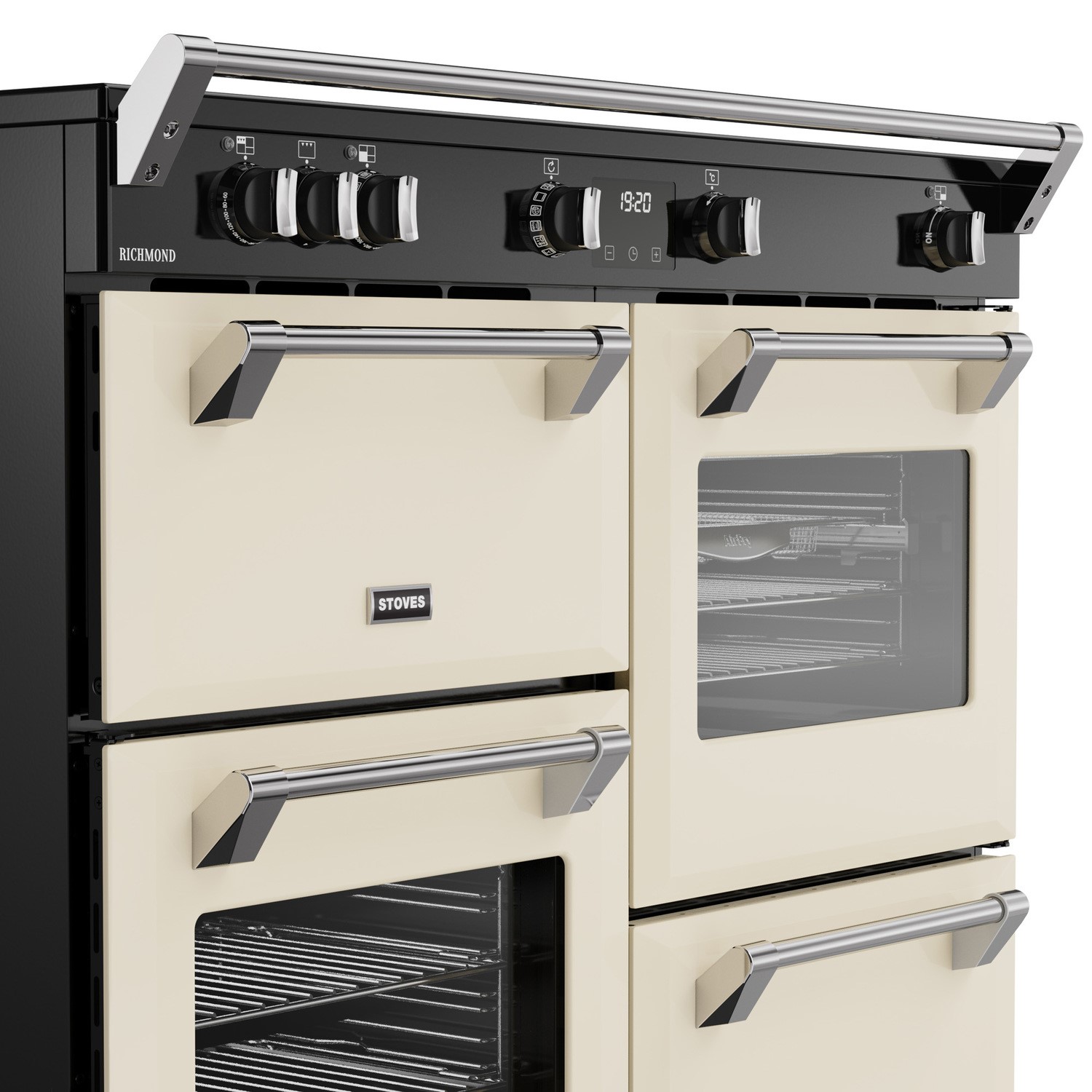Stoves Richmond 110cm Electric Induction Range Cooker - Cream - Image 5
