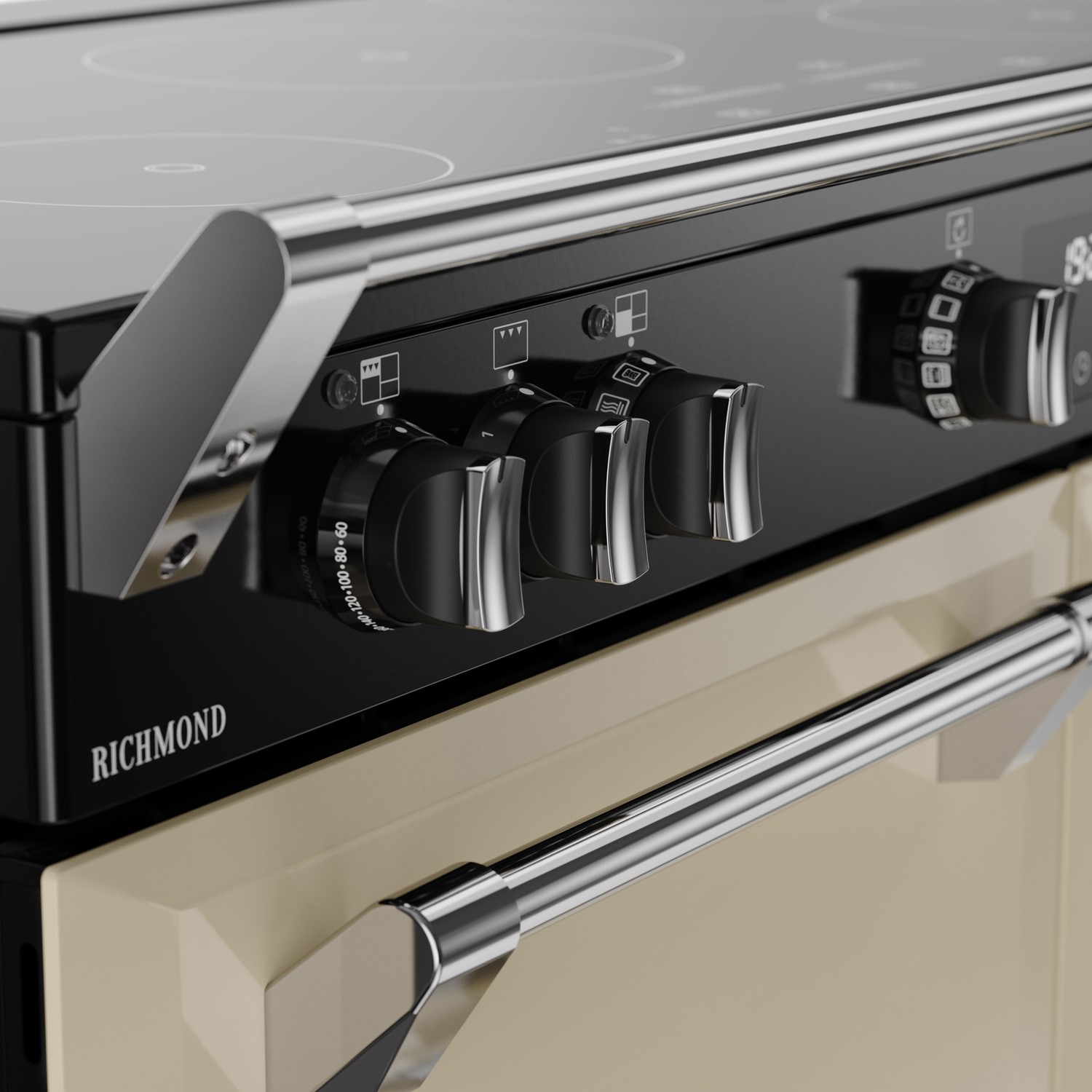 Stoves Richmond 110cm Electric Induction Range Cooker - Cream - Image 6