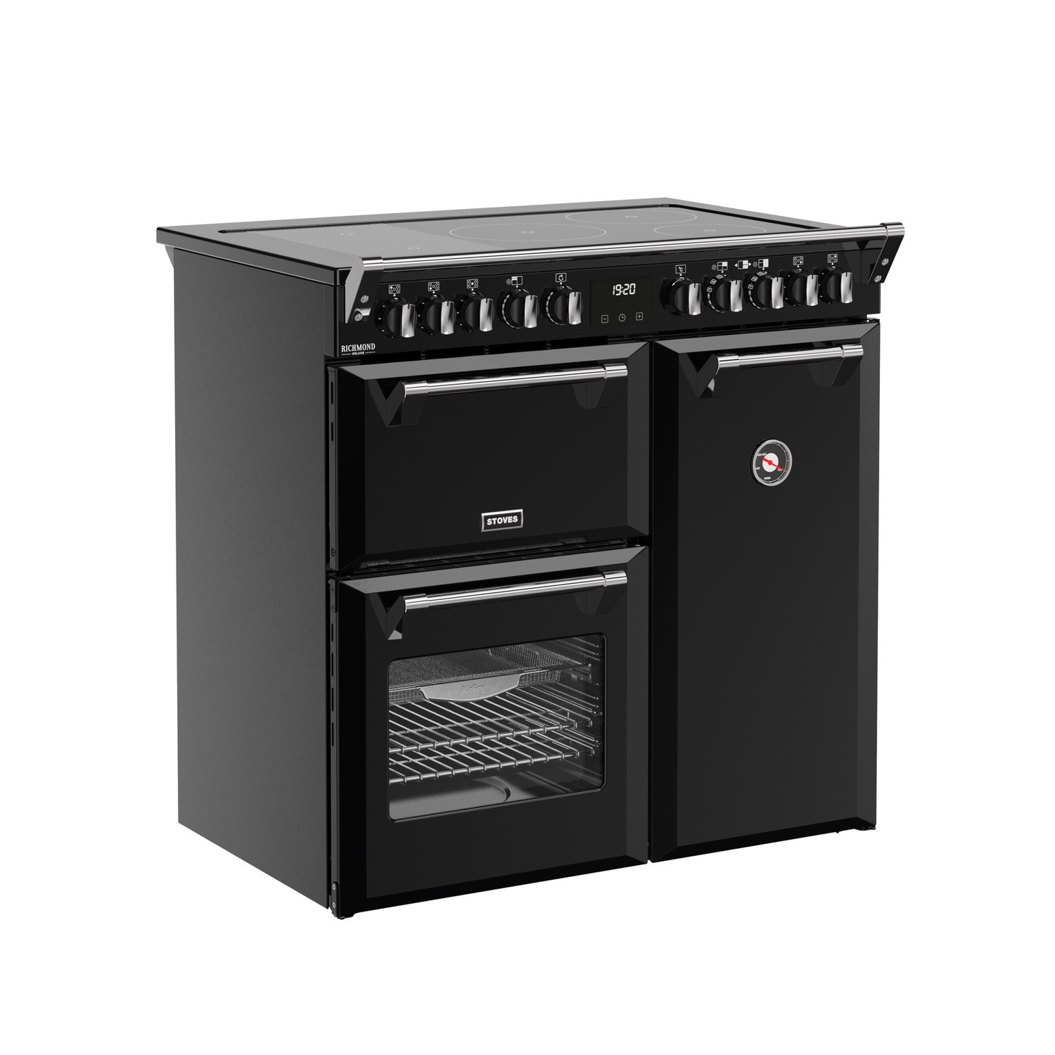 Stoves Richmond DX 90cm Electric Induction Range Cooker - Black - Image 4