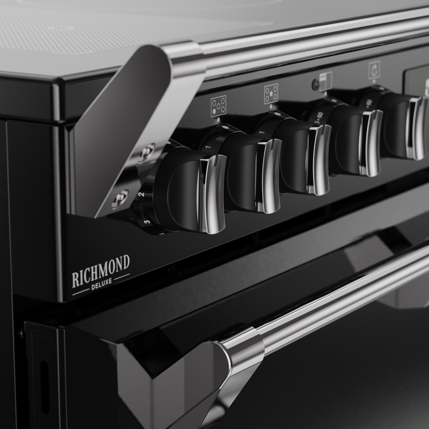 Stoves Richmond DX 90cm Electric Induction Range Cooker - Black - Image 6