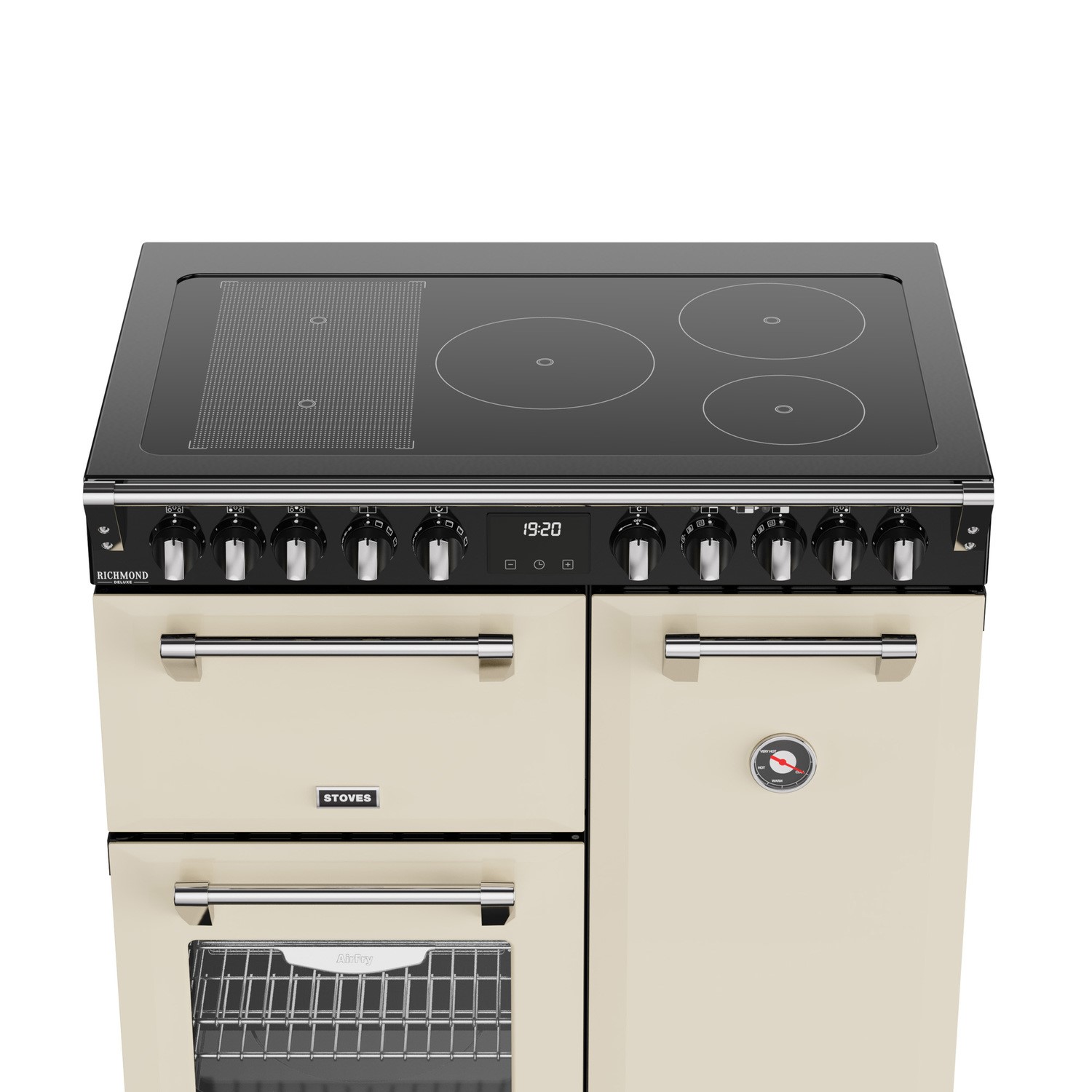 Stoves Richmond DX 90cm Electric Induction Range Cooker - Cream - Image 2
