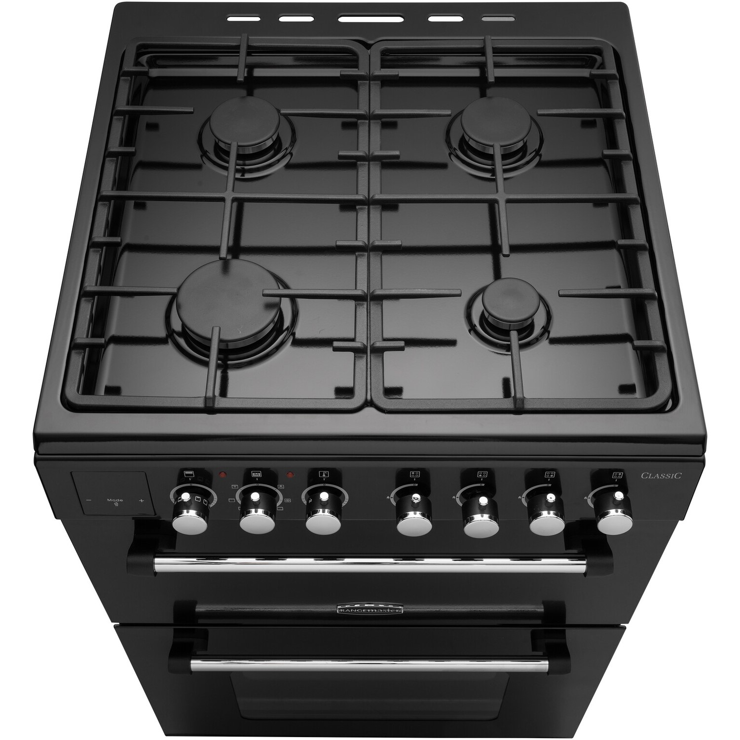 Rangemaster Classic 60cm Gas Cooker - Black - Image 6