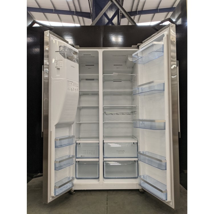 Refurbished Neff N70 KA3923IE0G Freestanding 533 Litre American Frost Free Fridge Freezer With Ice & Water Dispenser Stainless Steel - Image 11