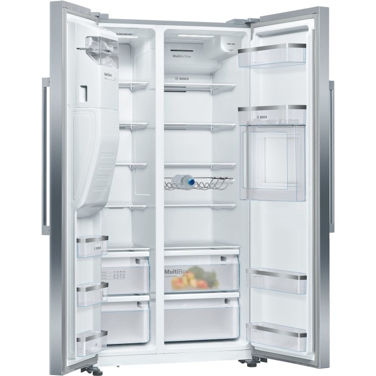 Refurbished Neff N70 KA3923IE0G Freestanding 533 Litre American Frost Free Fridge Freezer With Ice & Water Dispenser Stainless Steel - Image 2