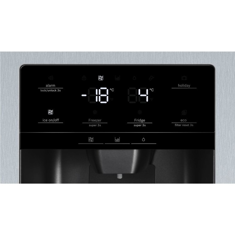 Refurbished Neff N70 KA3923IE0G Freestanding 533 Litre American Frost Free Fridge Freezer With Ice & Water Dispenser Stainless Steel - Image 6