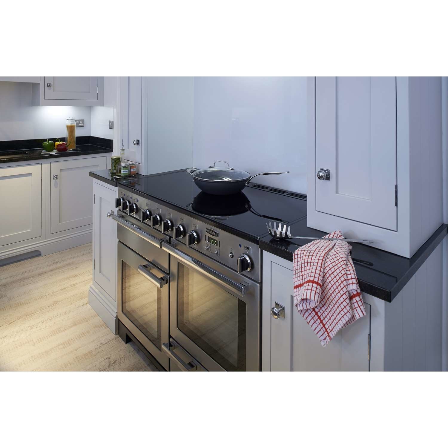 Rangemaster Professional Deluxe 110cm Electric Induction Range Cooker - Stainless Steel - Image 2