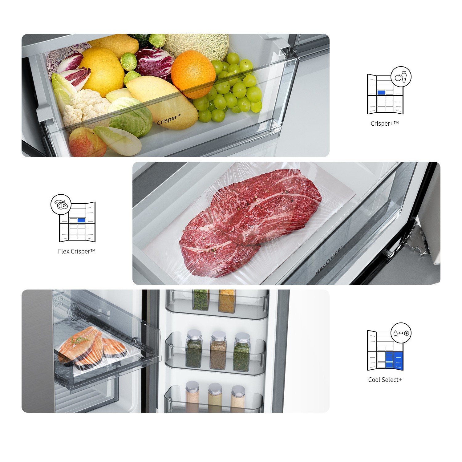 Refurbished Samsung RF65A967FS9 Freestanding 647 Litre Frost Free American Fridge Freezer Silver - Image 2