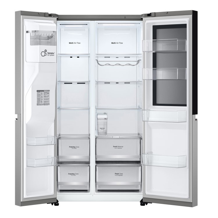 Refurbished LG InstaView GSGV81PYLL 635 Litre Frost Free American Fridge Freezer Prime Silver - Image 8
