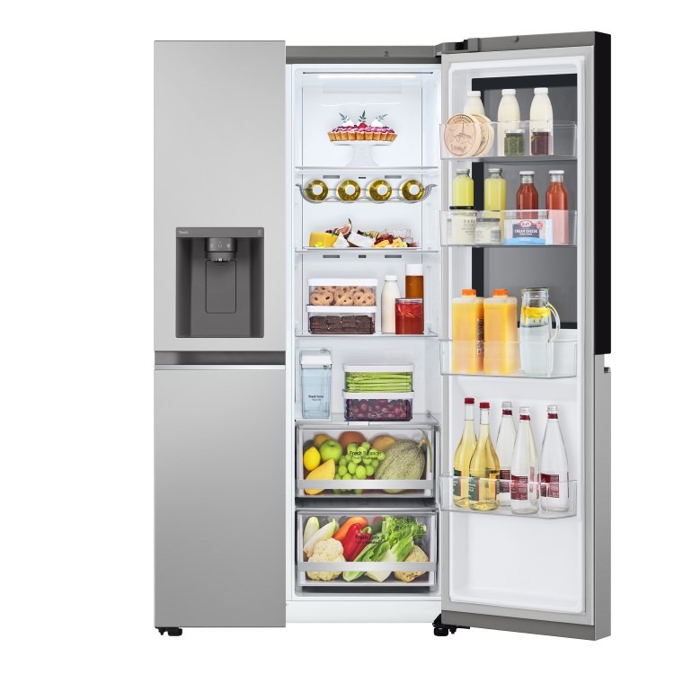 Refurbished LG InstaView GSGV81PYLL 635 Litre Frost Free American Fridge Freezer Prime Silver - Image 9