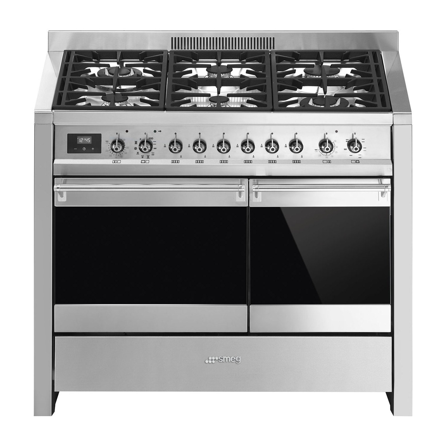 Smeg Opera 100cm Dual Fuel Range Cooker with Pyrolytic Function - Stainless Steel